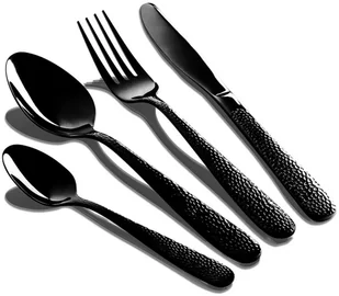 Berlinger Haus Lumarko Sztućce 24 Elem. Bh-2620 Czarne BH-2620 Kinghoff - Zestawy sztućców - miniaturka - grafika 2