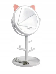 Lusterko Kosmetyczne Do Makijażu Podświetlane Led - Lusterka do makijażu - miniaturka - grafika 5