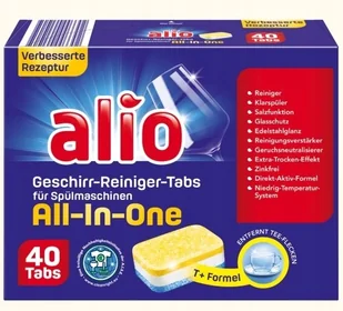 Akuta Alio tabletki do zmywarki all in one 40 szt - Środki do zmywarek - miniaturka - grafika 3