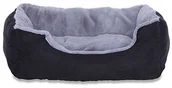 Legowiska dla psów - dibea Łóżko dla psa  poduszka dla psa  sofa dla psa z dwustronną poszewką na poduszkę (rozmiar i kolor do wyboru), szary/czarny - miniaturka - grafika 1