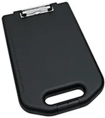 Przyborniki na biurko - Wedo 0576001 podkładka z klipsem i schowkiem, A4, czarna, czarny 0576001 - miniaturka - grafika 1