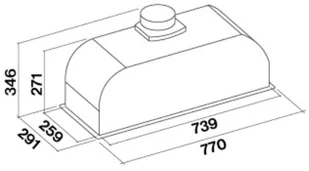 Falmec Built-in Max Evo 70 Biały - Okapy kuchenne - miniaturka - grafika 3