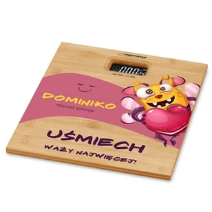 Murrano Waga bambusowa łazienkowa z nadrukiem dla niej na imieniny WAG2-034 - Wagi łazienkowe - miniaturka - grafika 5