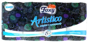 Foxy PAPIER TOALETOWY ARTISTICO 8 ROLEK BIAŁY - Papier toaletowy - miniaturka - grafika 3