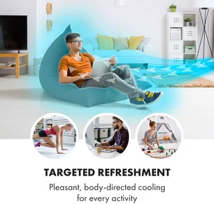 Klarstein Klarstein Iceberg Pure, chłodnica powietrza, natężenie przepływu powietrza: 283 m/h, 65 W, zbiornik: 5 l HTR7-IcebergPureW - Klimatory - miniaturka - grafika 4