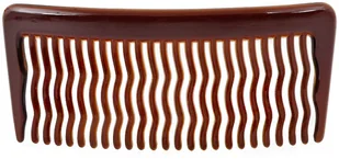 Klasyczny grzebień boczny średni brązowy - Grzebienie fryzjerskie - miniaturka - grafika 2