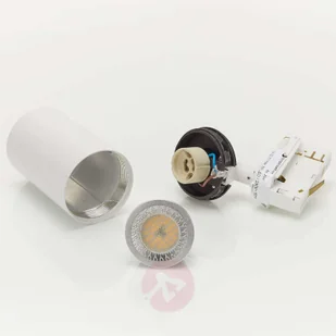 Lampenwelt com 3-fazowy reflektor Brinja, system szynowy, biały - Lampy pozostałe - miniaturka - grafika 4