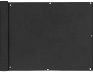 vidaXL Parawan balkonowy z tkaniny oxford 90x400 cm antracyt vidaXL - Parawany - miniaturka - grafika 5