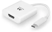 Kable USB - Ewent ew9822 USB-C konwerter do HDMI Biały EW9822 - miniaturka - grafika 1