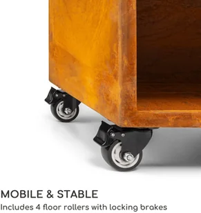 Blumfeldt Blumfeldt Savage 2.0 Wide, misa paleniskowa z grillem, bambusowa deska do krojenia, pokrowiec GDI11-Sav2.0 Wide-RU - Paleniska ogrodowe - miniaturka - grafika 7