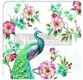 Obrusy i serwetki - Nuova R2S Easy life r2s PODKŁADKI / PODSTAWKI KORKOWE NA STÓŁ - PEACOCK PAW małe (952 PEAC) - miniaturka - grafika 1