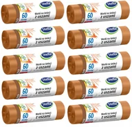 Worki na śmieci - Worki Na Śmieci 60L Brązowe Bio Segregacja x10 - miniaturka - grafika 1