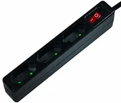 Przedłużacze i rozgałęźniki - LogiLink LPS227 4+2 (4x zestyk ochronny CEE 7/3, 2x USB) Power Cube gniazdko wielofunkcyjne z zabezpieczeniem przed dziećmi - miniaturka - grafika 1