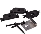 Podesty i deski tarasowe - DLH Klipsy montażowe 50 szt. plastikowe - miniaturka - grafika 1