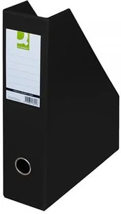 Q-CONNECT Pojemnik na dokumenty , PVC, A4/76, czarny KF16210 - Pojemniki biurowe - miniaturka - grafika 3
