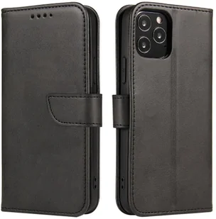 Hurtel Futerał etui portfel z klapką do iPhone 12 Pro / iPhone 12 czarny - Etui i futerały do telefonów Hurtel Futerał etui portfel z klapką do iPhone 12 Pro / iPhone 12 czarny - Etui i futerały do telefonów - miniaturka - grafika 1