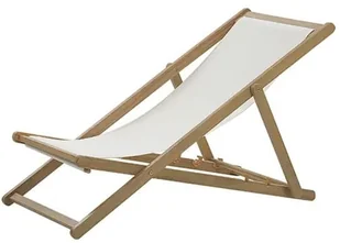 Beliani Leżak ogrodowy jasne drewno akacjowe ANZIO - Leżaki ogrodowe - miniaturka - grafika 3