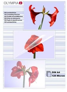 Olympia Zestaw folii - 100 sztuk, 125 mikronów - Folie do laminatora - miniaturka - grafika 2