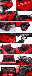 Super-Toys MEGA DZIP 4X4, MIĘKKIE KOŁA EVA, MIĘKKIE SIEDZENIE, PANEL, FULL OPCJA /YSA026 YSA-026-CZERWONY - Pojazdy elektryczne dla dzieci Super-Toys MEGA DZIP 4X4, MIĘKKIE KOŁA EVA, MIĘKKIE SIEDZENIE, PANEL, FULL OPCJA /YSA026 YSA-026-CZERWONY - Pojazdy elektryczne dla dzieci - miniaturka - grafika 16