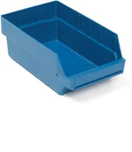 Pojemniki przemysłowe - AJ Produkty Pojemnik na małe przedmioty, 400x240x150 mm, 10 szt., niebieski - miniaturka - grafika 1