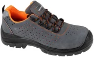 Odzież robocza - LAHTI PRO Półbuty zamszowe z otworami rozm. 43 szaro-pomarańczowe - miniaturka - grafika 1