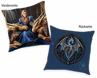 Poduszki dekoracyjne - Klaus Herding GmbH Herding Anne Stokes miękka aksamitna poduszka dekoracyjna, poliester, niebieska, 40 x 40 cm - miniaturka - grafika 1