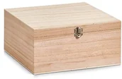 Pudła i pojemniki do przechowywania - Zeller pudełko do przechowywania z pokrywką, drewno, które są dostępne w różnych rozmiarach 15127 - miniaturka - grafika 1
