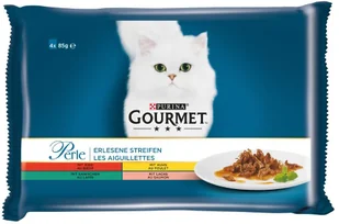 Purina Gourmet 4 x 85 g Wołowina królik łosoś i kurczak - Mokra karma dla kotów Purina Gourmet 4 x 85 g Wołowina królik łosoś i kurczak - Mokra karma dla kotów - miniaturka - grafika 1
