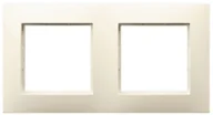 Klawisze i ramki - Ospel Ramka podwójna Ecru Aria - R-2U/27 - miniaturka - grafika 1