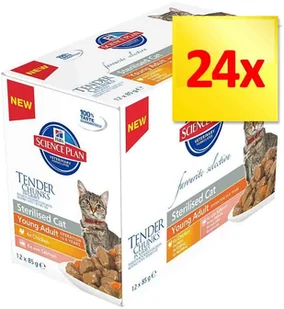 Hill's Science Plan Mature Adult, 12 x 85 g, kurczak i ryba| - Mokra karma dla kotów - miniaturka - grafika 2