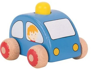 Goki Autko czerwone z klaksonem 55016A - Grzechotki dla dzieci - miniaturka - grafika 2