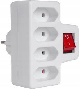 Maclean Gniazdko prądowe x4 z wyłącznikiem MCE217 - Przedłużacze i rozgałęźniki - miniaturka - grafika 5