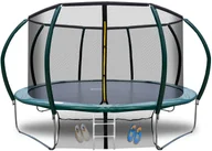Trampoliny - TRAMPOLINA OGRODOWA 374CM 12FT Z SIATKĄ I DRABINKĄ FIT-NET - miniaturka - grafika 1