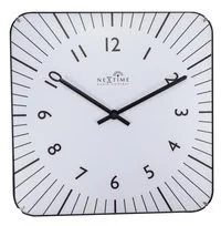 Nextime Zegar ścienny, Alex Radio Controlled, biały, 35x35x5 cm - Zegary - miniaturka - grafika 3