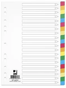 Q-Connect PRZEKŁ. A4 PP 225x297mm 20k MIX KOLORÓW Q-CON - Przekładki do segregatorów - miniaturka - grafika 2