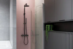 Actima Zestaw natryskowy podtynkowy PI czarny AREX.1281BL - Zestawy prysznicowe - miniaturka - grafika 7