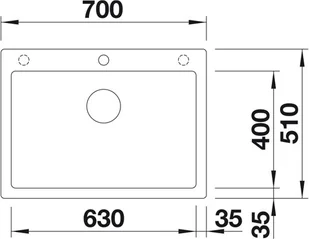 Blanco PLEON 8 ALUMETALIK 523045 - Zlewozmywaki Blanco PLEON 8 ALUMETALIK 523045 - Zlewozmywaki - miniaturka - grafika 5