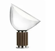 Lampy stojące - Flos Taccia H48,5 brąz aluminiowy lampa biurkowa F6604046 - miniaturka - grafika 1