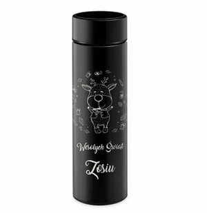 Murrano Kubek termiczny Termos z wyświetlaczem LED z grawerem dla niej na KUB-E-BK-022 - Kubki termiczne - miniaturka - grafika 7