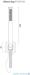 Oltens Sog słuchawka prysznicowa chrom 37103100 - Słuchawki prysznicowe - miniaturka - grafika 2