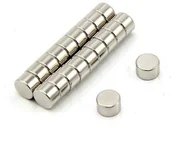 Magnesy - first4magnets o średnicy 8 MM, 5 MM grubsza, N42 magnes neodymowy  , 1,9 kg siły przyciągania opakowanie 2 sztuki, F324  20 - miniaturka - grafika 1