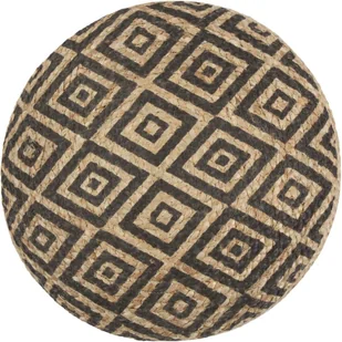 vidaXL vidaXL Ręcznie robiony puf, czarny, 45 x 30 cm, juta - Pufy i podnóżki - miniaturka - grafika 4