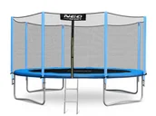 Trampoliny - Neo-sport Trampolina ogrodowa 15ft/465cm z siatką zewnętrzną i drabinką - miniaturka - grafika 1