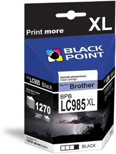 Black Point BPBLC985XLBK zamiennik Brother LC985BK - Tusze zamienniki - miniaturka - grafika 2