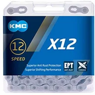 Łańcuchy rowerowe - KMC X12 EPT łańcuch zmiany biegów 1/2 x 11/128 126 ogniw 12-rzędowy (1 sztuka) - miniaturka - grafika 1