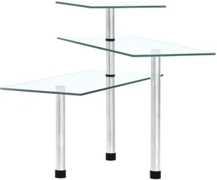 vidaXL 3-poziomowa, narożna półka kuchenna, hartowane szkło vidaXL - Pojemniki na przyprawy - miniaturka - grafika 4