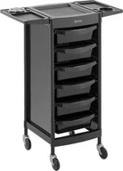 Meble fryzjerskie - physa Wózek fryzjerski 10 kg 6 szuflad z 3 przegrodami uchwyt na suszarkę półka 420 x 390 mm PHYSA-RR-13 - miniaturka - grafika 1