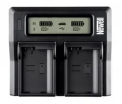 Ładowarki do aparatów dedykowane - Newell ładowarka 2w1 Canon LP-E6 - miniaturka - grafika 1