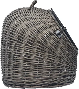 VidaXL Transporter dla kota, szary, 60x45x45 cm, naturalna wiklina 170906         VidaXL - Transportery dla kotów - miniaturka - grafika 5