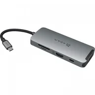 Stacje dokujące do telefonów - Adam Elements Hub adapter Adam Elements Casa Hub A08, szary 4710343470373 - miniaturka - grafika 1